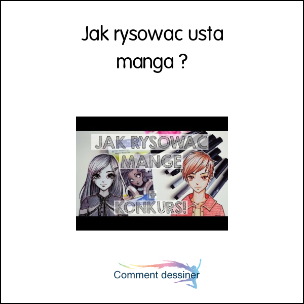 Jak rysować usta manga